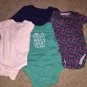 Five Infants assorted onesies